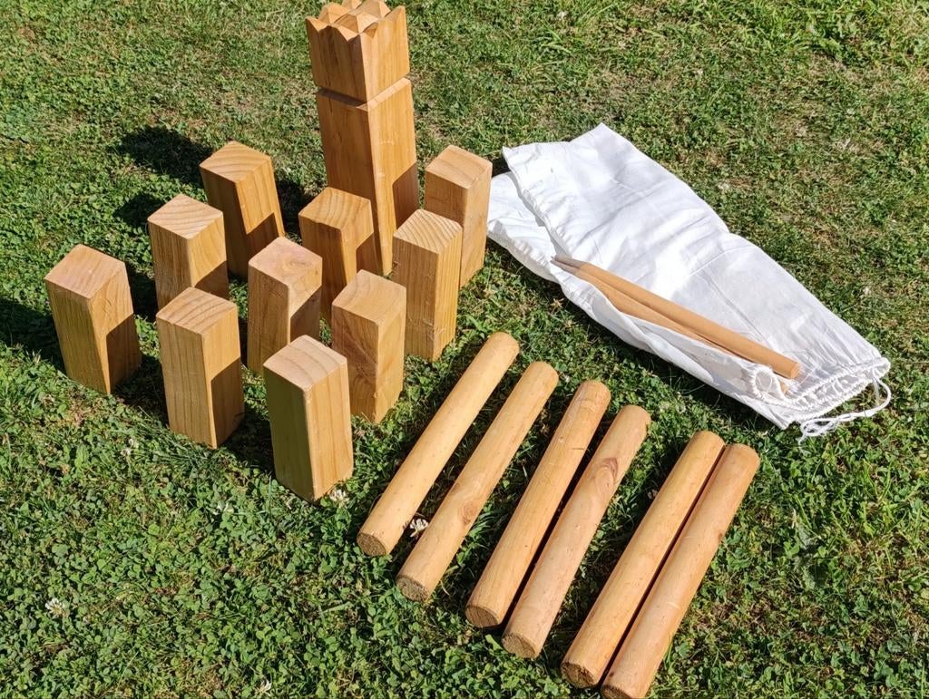 Kubbs werpspel, Ophalen of Verzenden, Gebruikt
