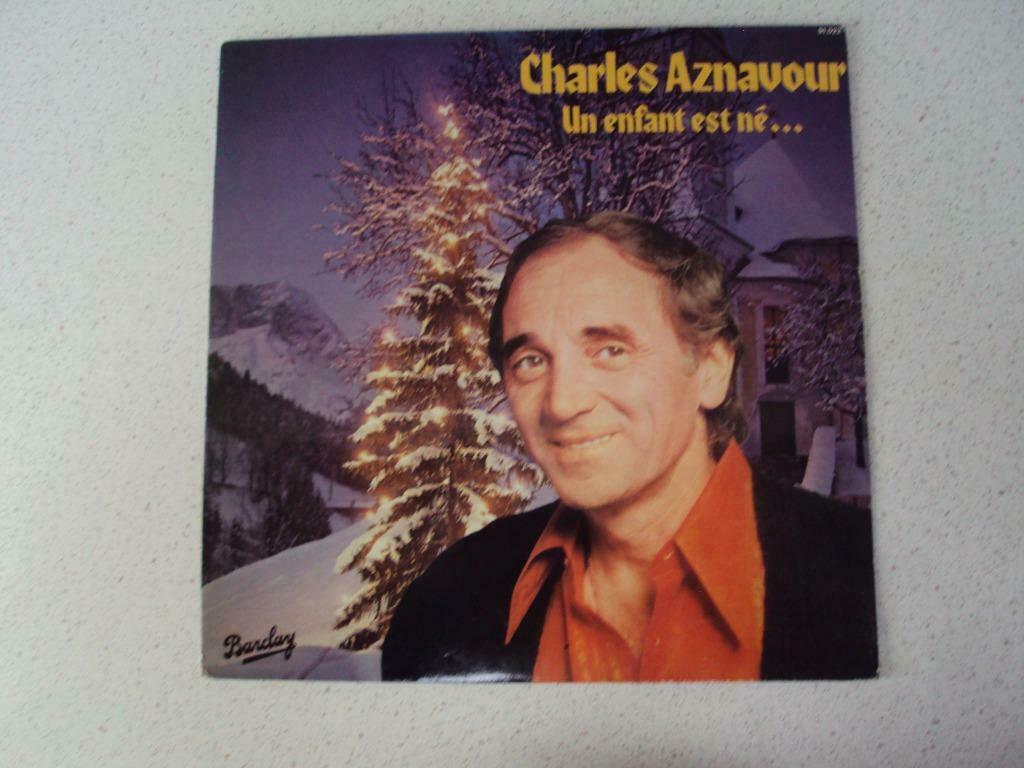 Kerst LP "Charles Aznavour" Un Enfant Est Né .... anno 1978., Enlèvement ou Envoi, 12 pouces