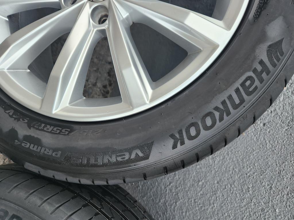 5 jantes 17 vw passat b8 d'origine, Pneus et Jantes, 17 pouces, Enlèvement, Utilisé