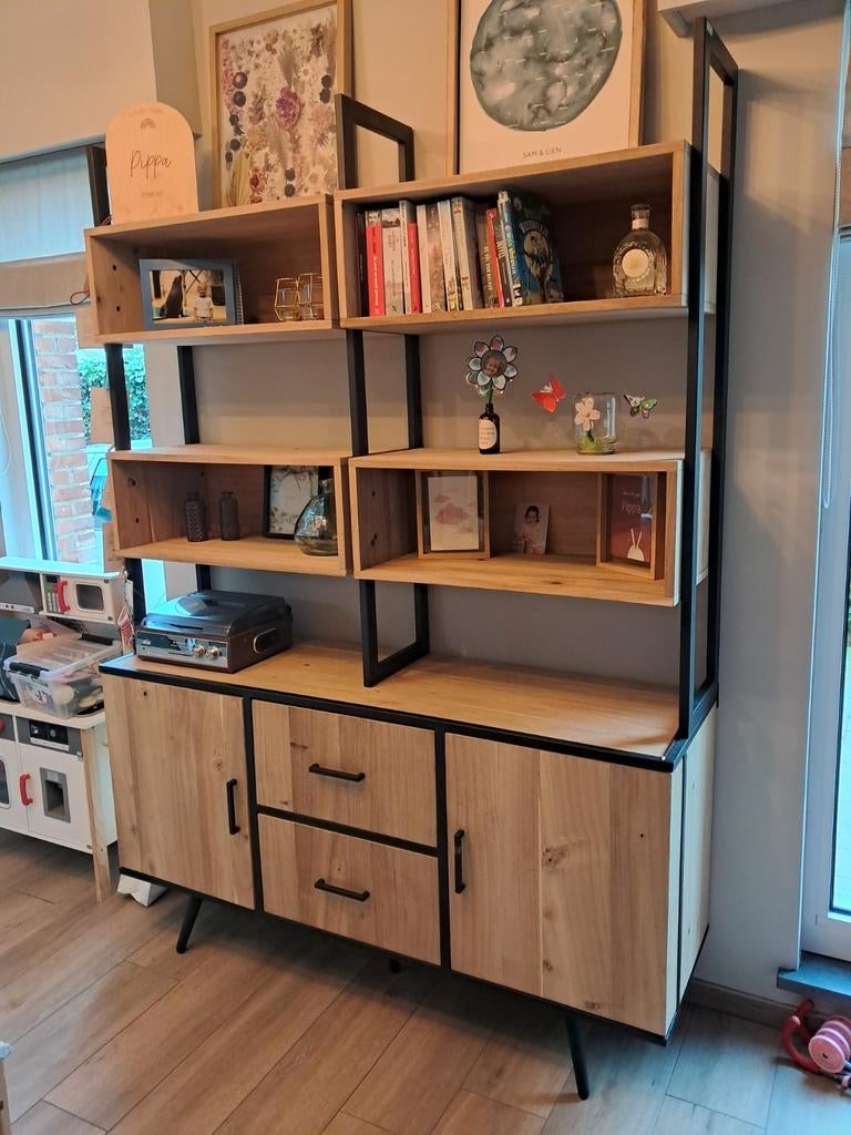 Xooon kinna Dressoir+rek+ salontafel op wielen + tv-meubel, Ophalen, Zo goed als nieuw, Met deur(en)