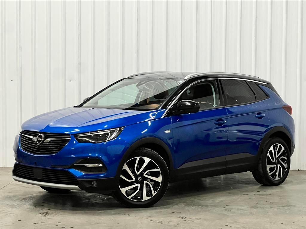 - Opel Grandland X - 1.6 Diesel - 360CAM - Carplay - BJ 2017, 4 cilinders, Blauw, Leder en Stof, Bedrijf