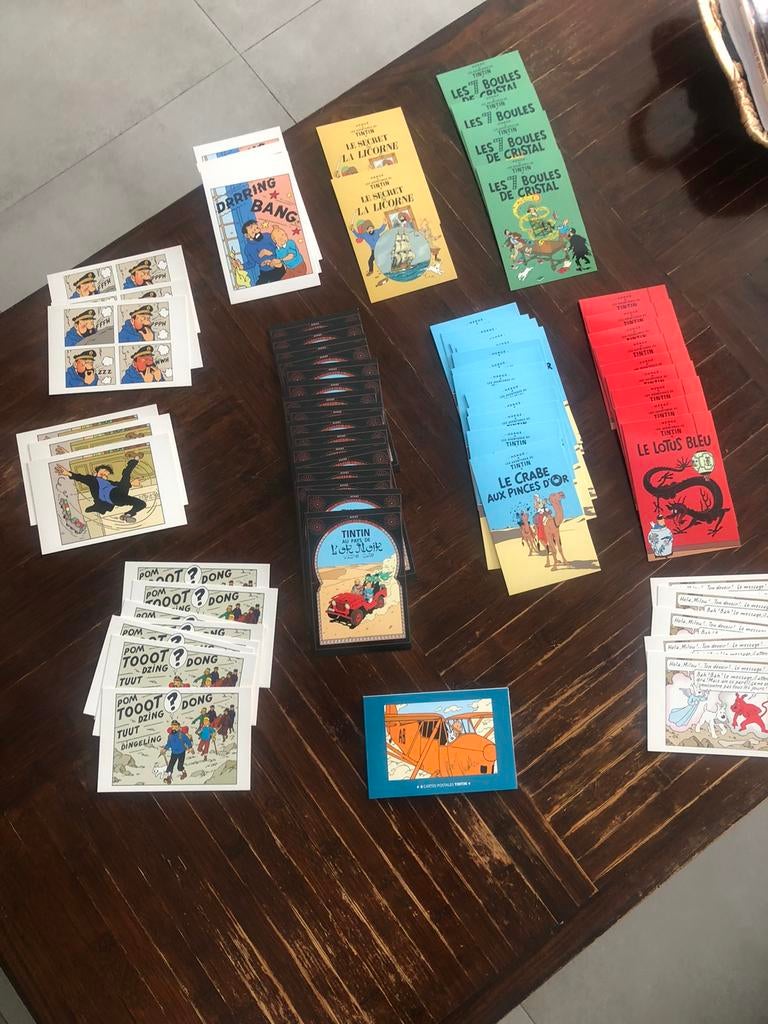 collection cartes postales Tintin Hergé moulinsart, Collections, Personnages de BD, Enlèvement, Tintin, Comme neuf, Image, Affiche ou Autocollant