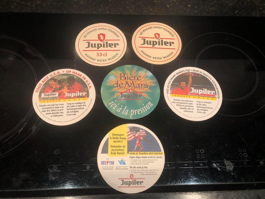 jupiler interbrew bierkaartjes lot 3, Verzamelen, Ophalen of Verzenden, Gebruikt, Viltje(s), Jupiler