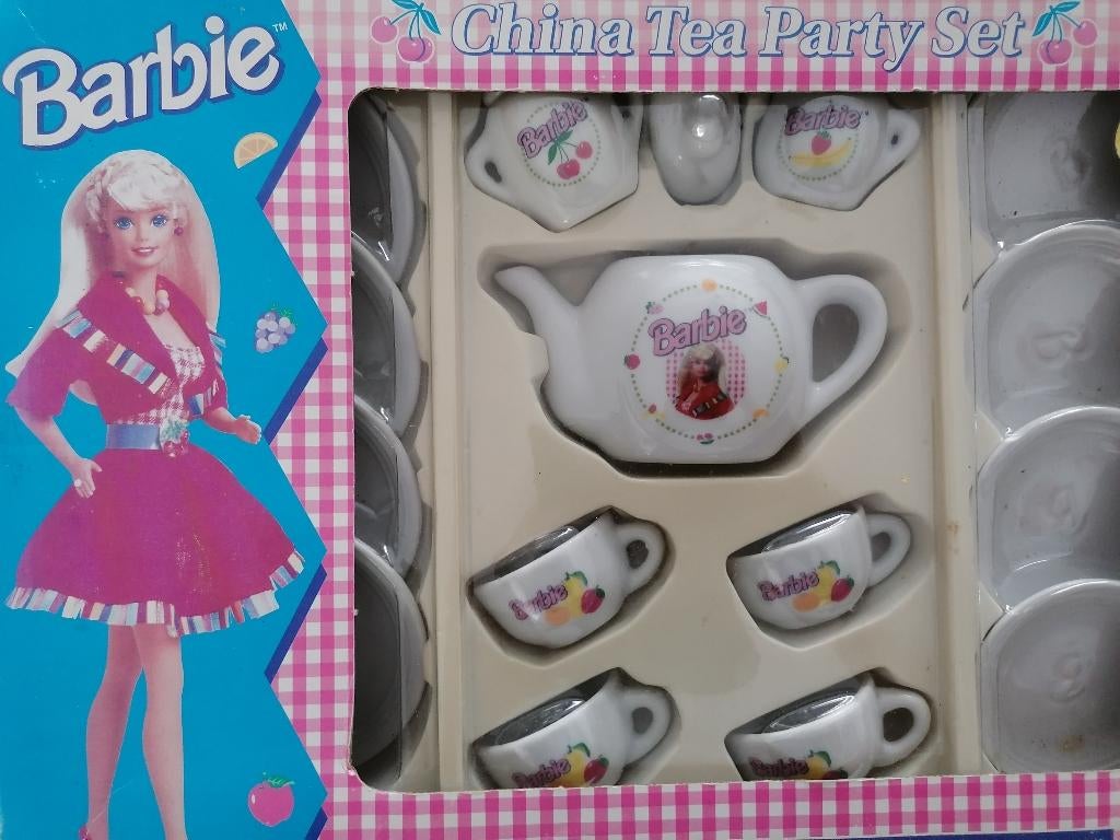 barbie koffieset nieuw vintage jaren 90', Verzamelen, Ophalen of Verzenden, Nieuw