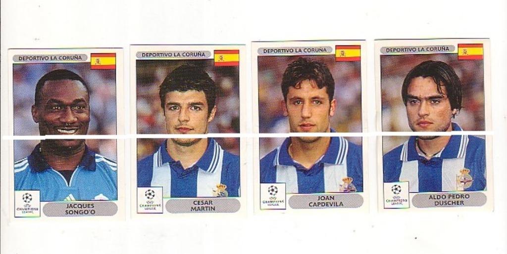 Panini Champions League 2000 - 2001 Deportivo La Coruna Lot, Verzamelen, Verzenden, Zo goed als nieuw, Poster, Plaatje of Sticker