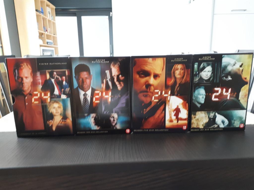 Lot de 4 coffrets DVD 24H Chrono, Enlèvement, Comme neuf, Action et Aventure