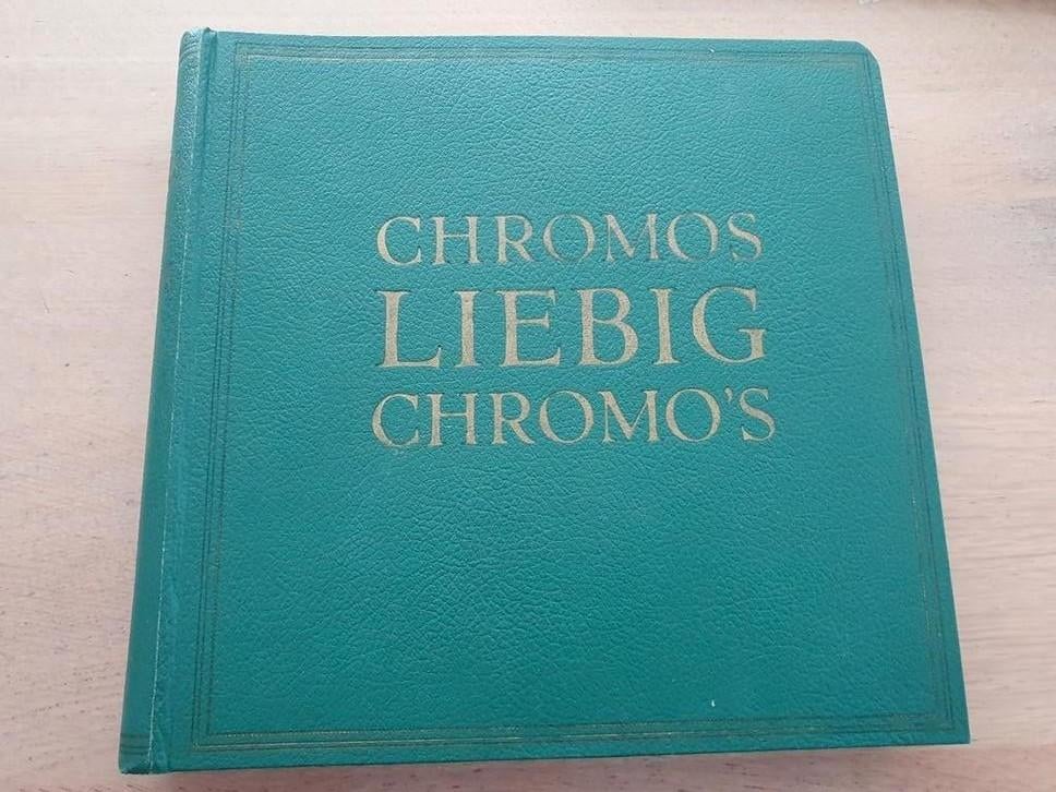 Liebig Chromo's Volledig boek (GROEN) - gratis verzending, Ophalen of Verzenden, Gelezen, Liebig  Chromo's, Prentenboek