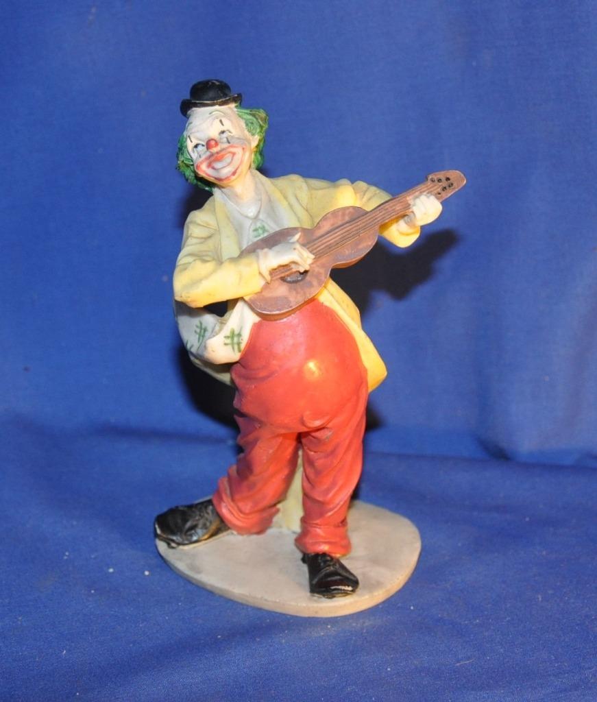statue clown violoniste en resine (18), Enlèvement ou Envoi, Utilisé, Autres types