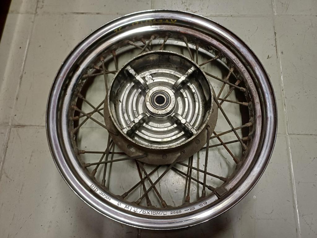 yamaha virago 125/250 achterwiel velg, Motoren, Ophalen of Verzenden, Gebruikt