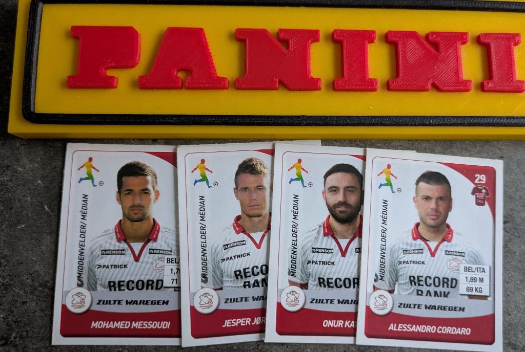 Panini FOOTBALL 2015 4 STICKERS WAREGEM MERCATO !, Hobby en Vrije tijd, Ophalen of Verzenden, Nieuw