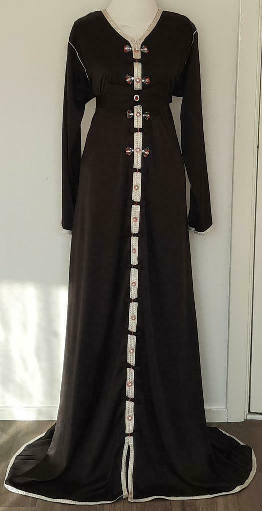 Prachtige exclusieve marokkaanse jurk/takshita'/kaftan, Kleding | Dames, Ophalen of Verzenden, Nieuw, Maat 38/40 (M), Zwart