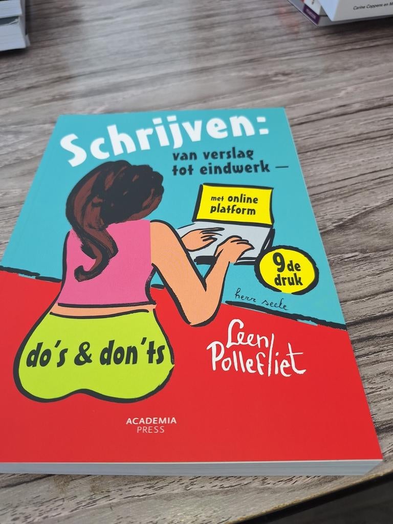 Leen Pollefliet - Schrijven: van verslag tot eindwerk, Enlèvement ou Envoi, Comme neuf, Leen Pollefliet