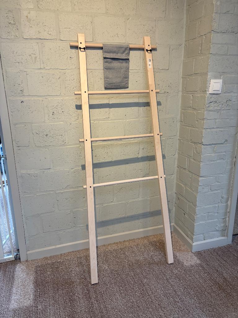 Handdoekenrek staand, berken, Ophalen, 100 tot 150 cm, Overige typen, 50 tot 100 cm