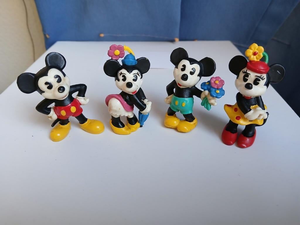 Figurines Bully Mickey Minnie, Collections, Enlèvement ou Envoi, Utilisé, Statue ou Figurine