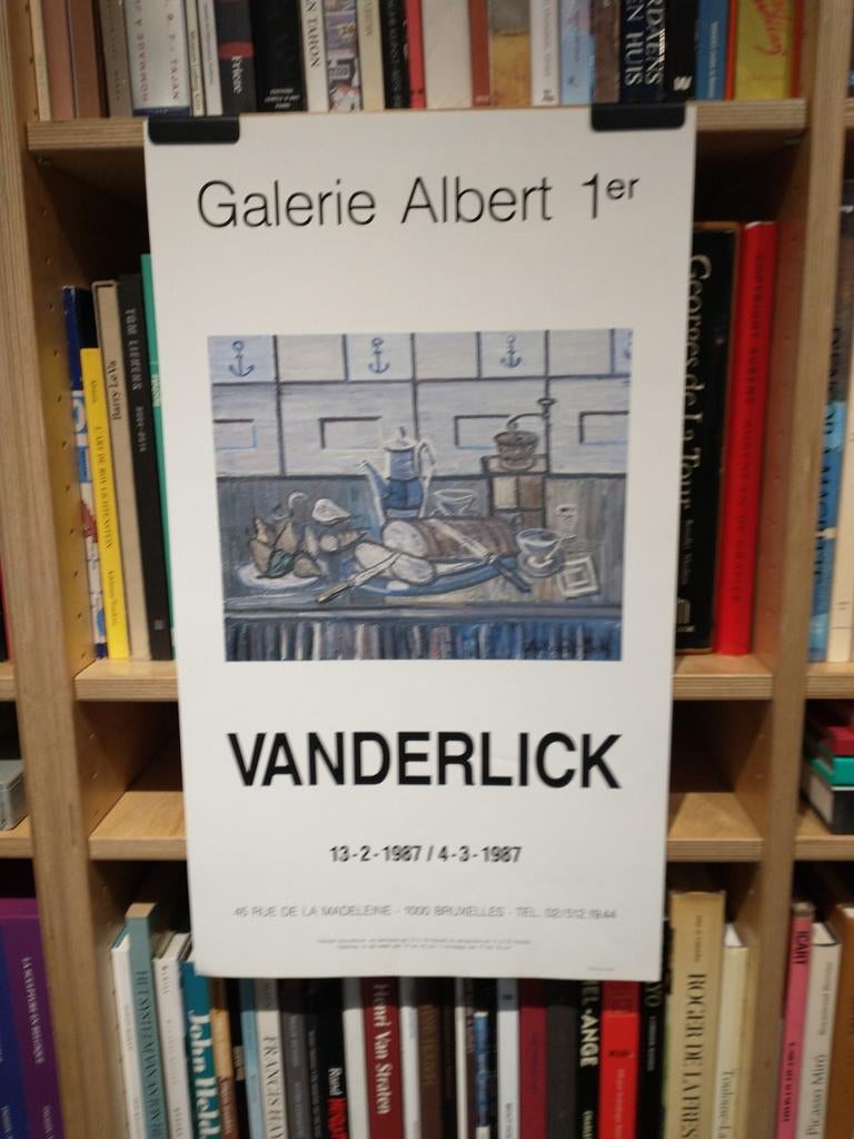 Armand Vanderlick - Galerie Albert 1er  1987 affiche, Enlèvement ou Envoi, Comme neuf