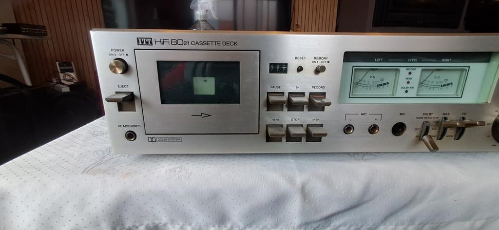 ITT HIFI 8021 CASSETTE DECK, Audio, Tv en Foto, Ophalen