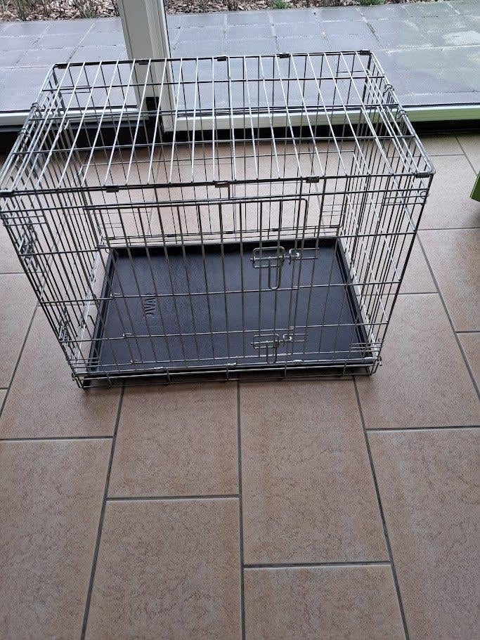 transportkooi SAVIC L 80 cm B 55 cm H 60 cm, Dieren en Toebehoren, Ophalen, Zo goed als nieuw