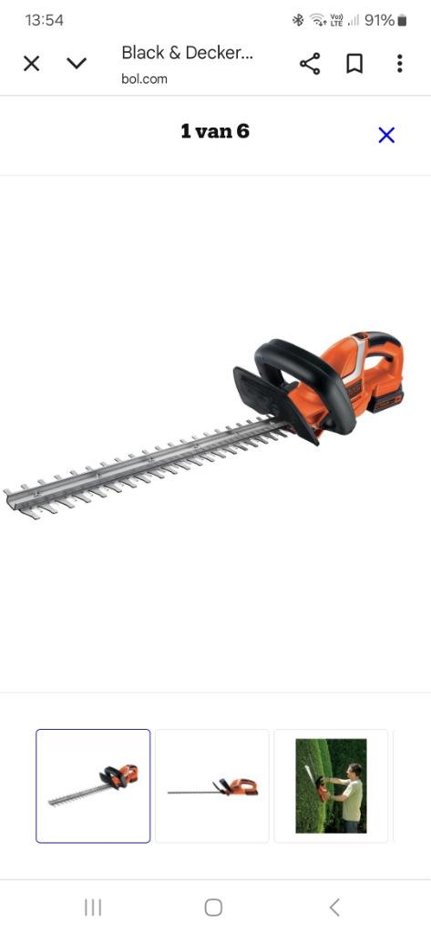Haagschaar op baderij black decker  18v, Enlèvement, Neuf, Batterie, Black en decker