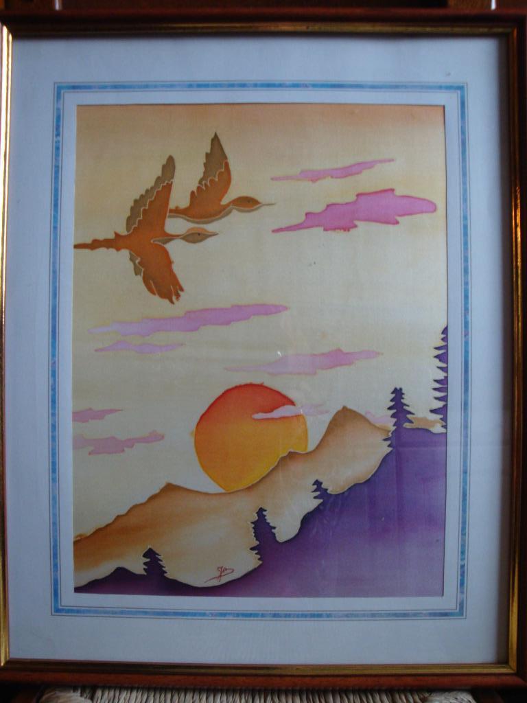 PEINTURE SUR SOIE, Enlèvement, Toile