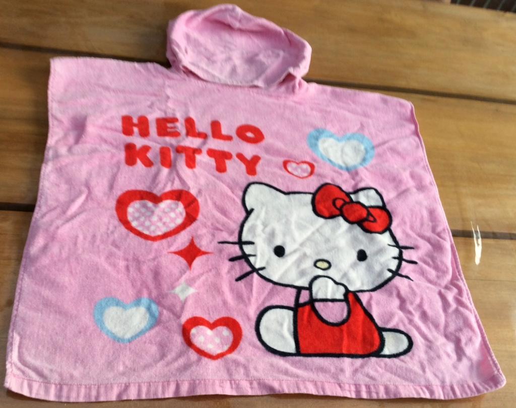 Badponcho Hello Kitty 1 maat., Kinderen en Baby's, Kinderkleding | Kinder-zwemkleding, Meisje, One size, Ophalen of Verzenden