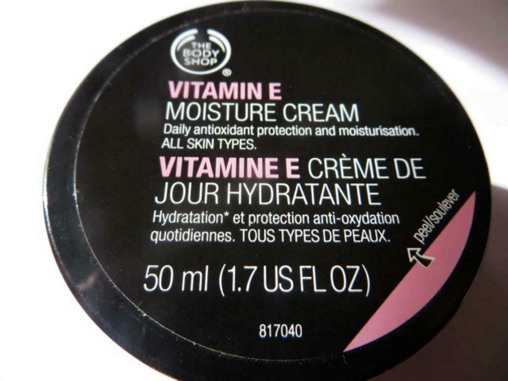 THE BODY SHOP CREME DE JOUR A LA VITAMINE E 50 ML, Envoi, Neuf, Tout le visage, Soins