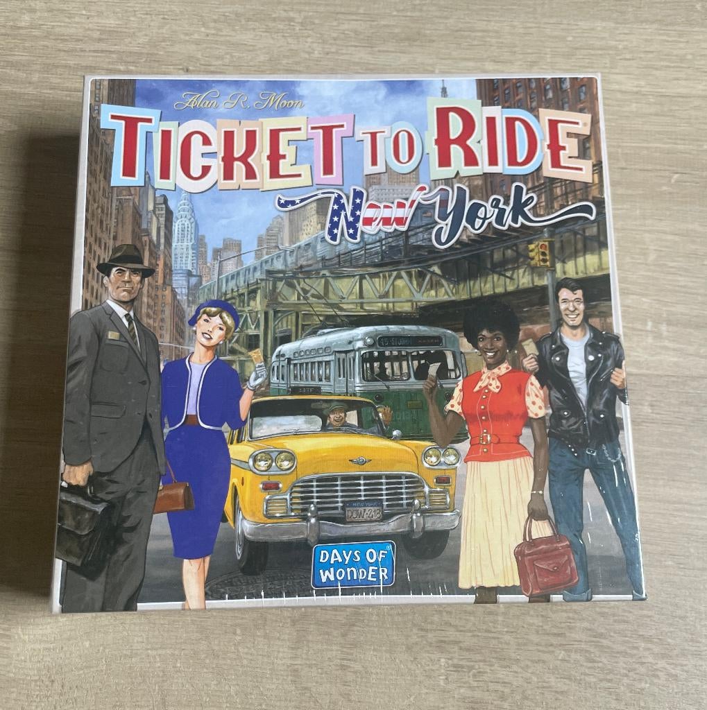 Gezelschapsspel: ticket to ride new york, Trois ou quatre joueurs, Enlèvement ou Envoi, Neuf