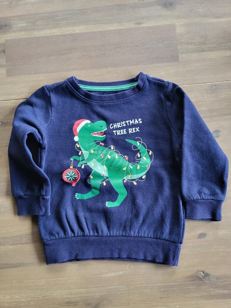 Pull de Noël avec dino taille 86/92, Garçon, POCOPIANO, Pull ou Veste, Comme neuf