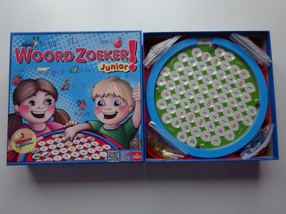 Woordzoeker Junior NIEUWSTAAT, Hobby en Vrije tijd, Drie of vier spelers, Ophalen of Verzenden, Zo goed als nieuw, Goliath
