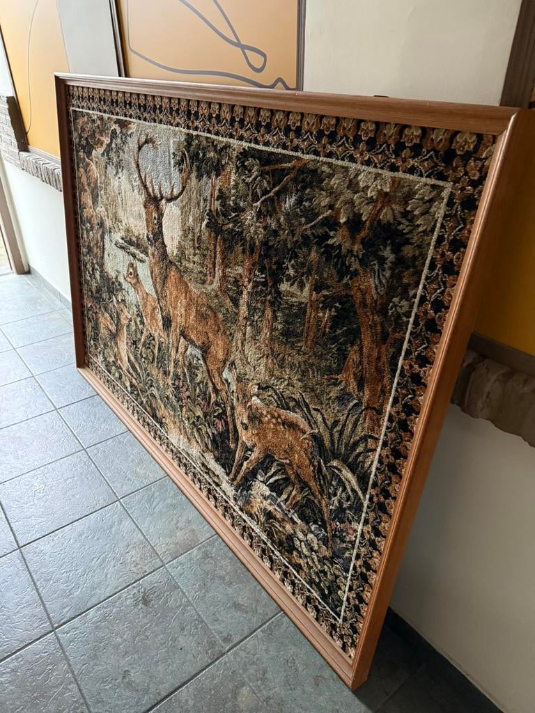 Groot oud jacht tafereel voor 25 euro, Antiek en Kunst, Ophalen