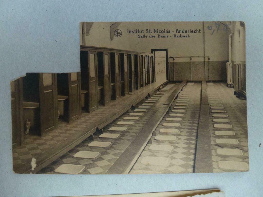 Anderlecht Institut St. Nicolas Salle des bains Badzaal, Envoi, 1920 à 1940, Affranchie, Bruxelles (Capitale)