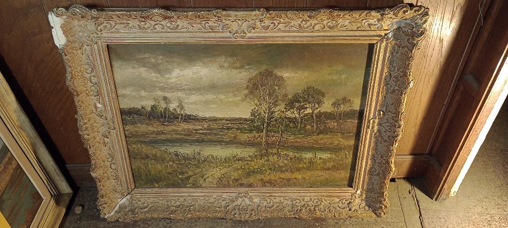 Schilderij op doek gesign. Antonius Vorstermans,90x67,n647, Ophalen