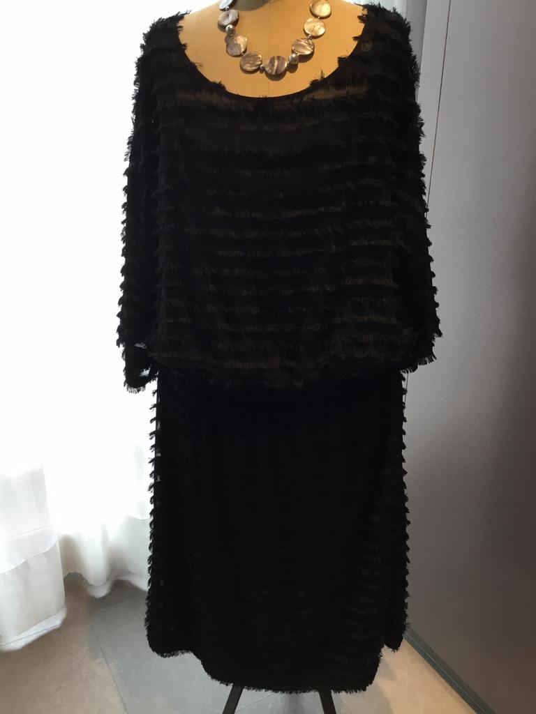 SALLIE SAHNE, Robe noire festive, NEUF, taille 48, Neuf, Taille 46/48 (XL) ou plus grande, Enlèvement ou Envoi, SALLIE SAHNE