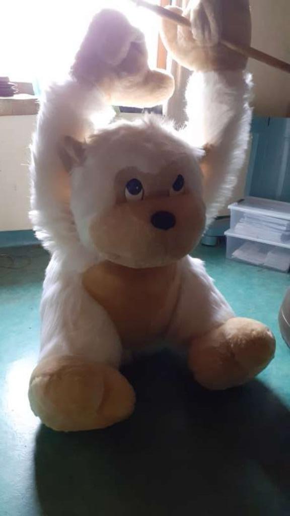 Grote knuffel witte aap, Enlèvement, Neuf, Autres types