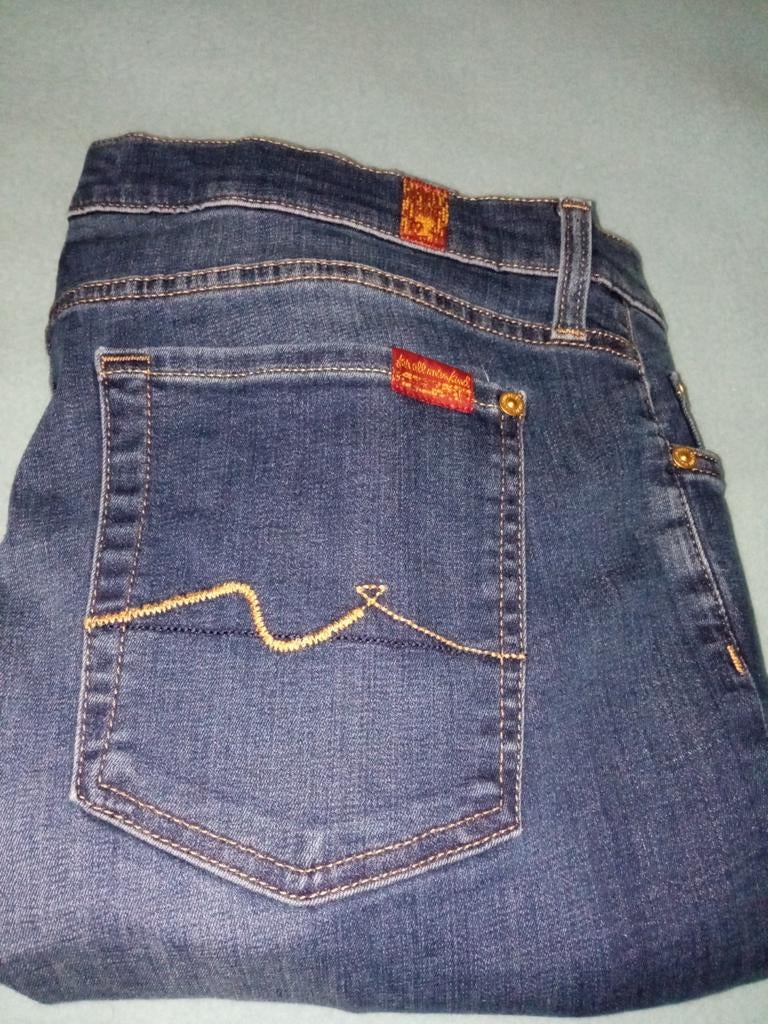 7 For All Mankind B (Air) Duchesse The Skinny Mt 32 (86) nou, Neuf, Enlèvement ou Envoi, W30 - W32 (confection 38/40), Bleu