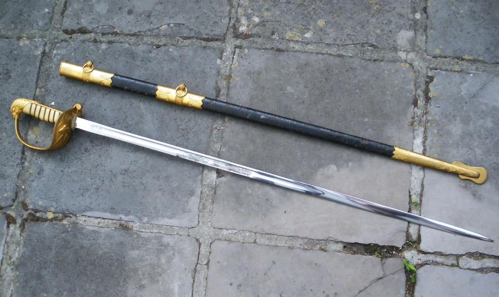 Sabre de l'aéronautique militaire lame fabrication française, Verzamelen, Militaria | Tweede Wereldoorlog, Luchtmacht, Zwaard of Sabel