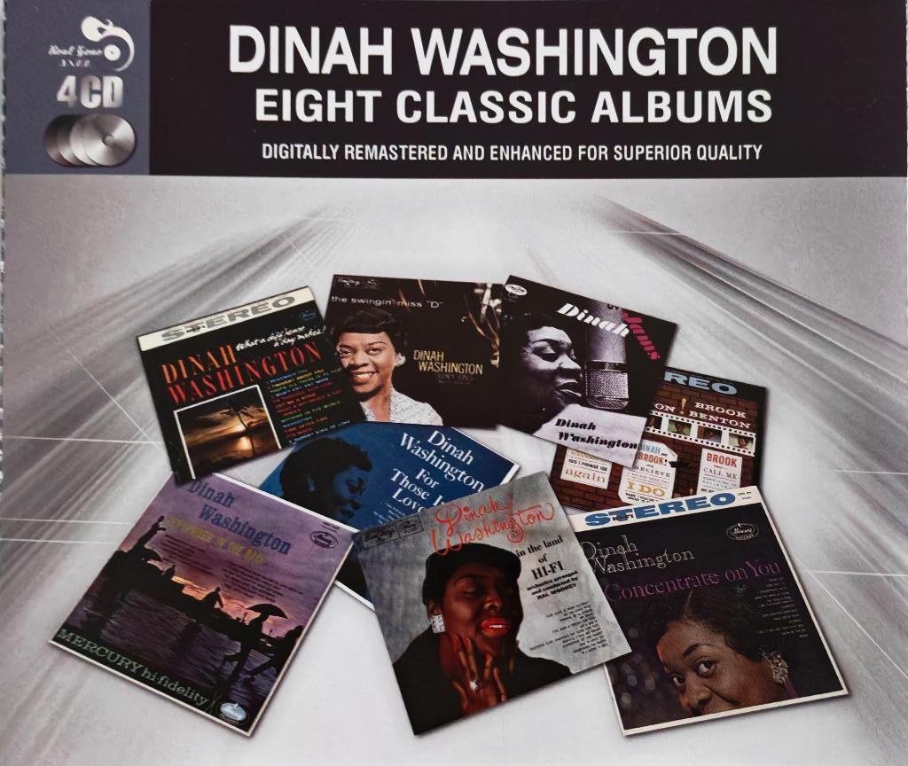 DINAH WASHINGTON - Eight classic albums (4 CD box), Cd's en Dvd's, Cd's | Jazz en Blues, Ophalen of Verzenden, 1940 tot 1960, Zo goed als nieuw