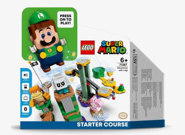 Super Mario starter set van Luigi, Ophalen, Zo goed als nieuw, Complete set, Lego