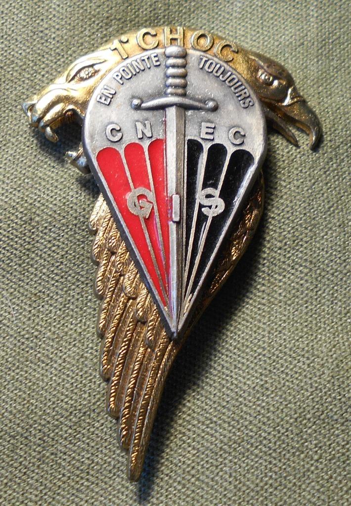 FRANCE / COMMANDO-PARA. / CNEC / GIS., Verzenden, Landmacht, Embleem of Badge