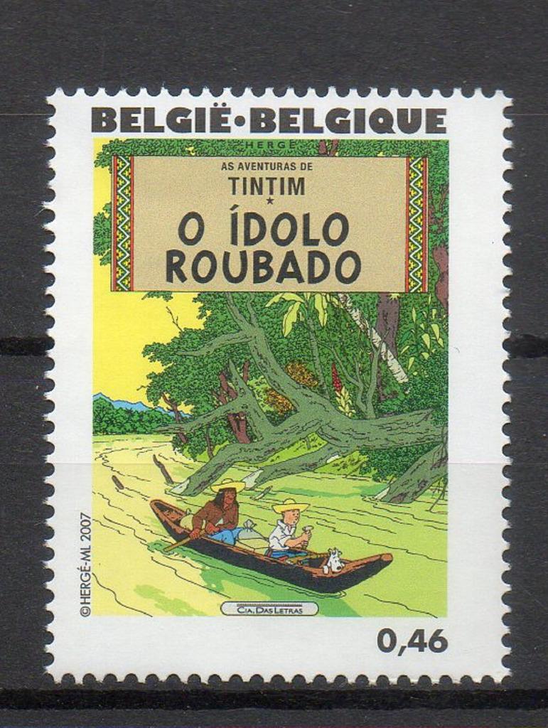 Année 2007 : 3641 ** - Tintin : 100e anniv.de la naissance d, Enlèvement ou Envoi