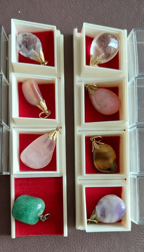 Agaat. 8 stuks hangertjes, Ophalen of Verzenden