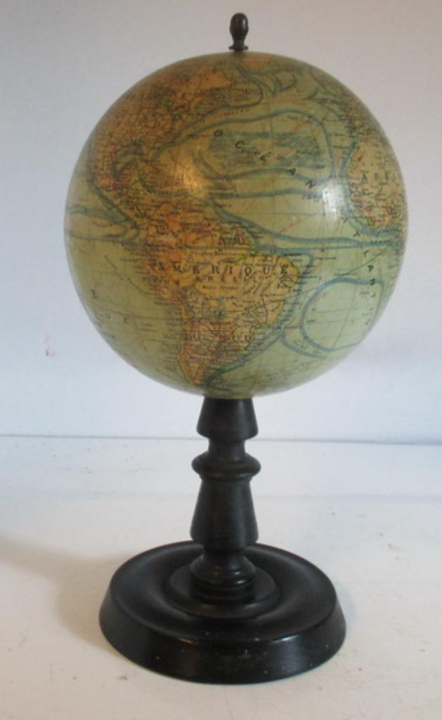 globe terrestre ancien 1925 J. Forest Paris 143, Envoi
