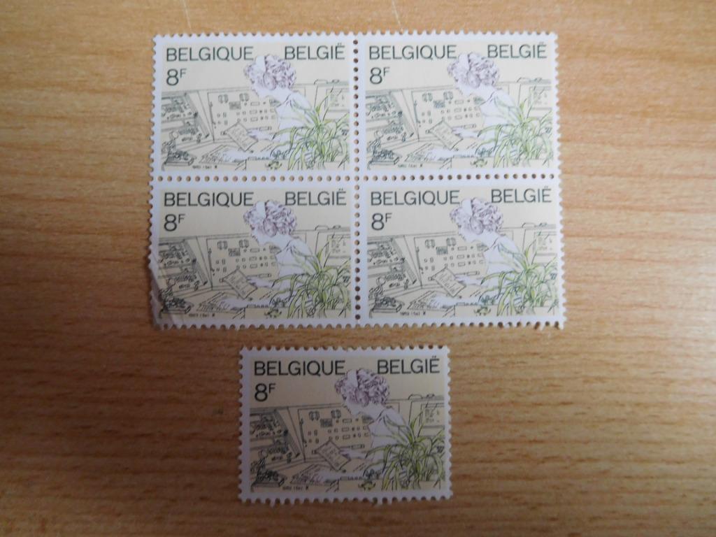 Belgische postzegel NIET geannuleerd, Ophalen of Verzenden, Postfris, Niet gestempeld