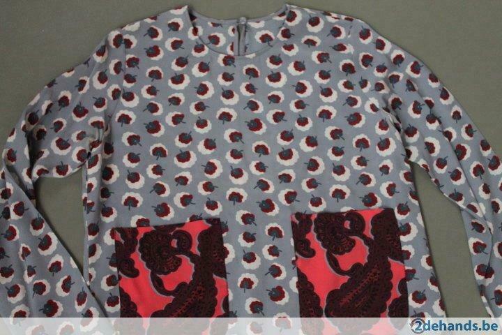 Prachtige zijden blouse/tuniek Stella McCartney, mt 36, Envoi, Porté, Taille 36 (S), Bleu