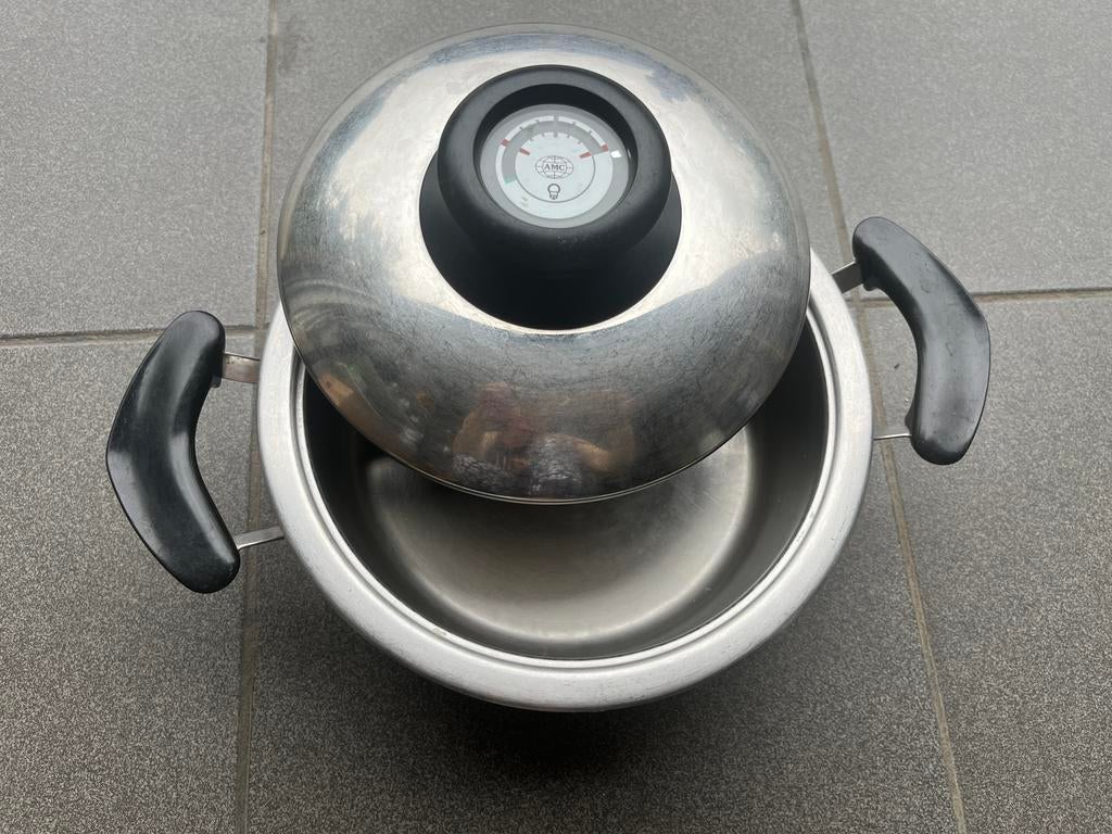AMC Ovenschotel, Huis en Inrichting, Kookpan of Snelkookpan, Inox, Gebruikt, Keramische plaat