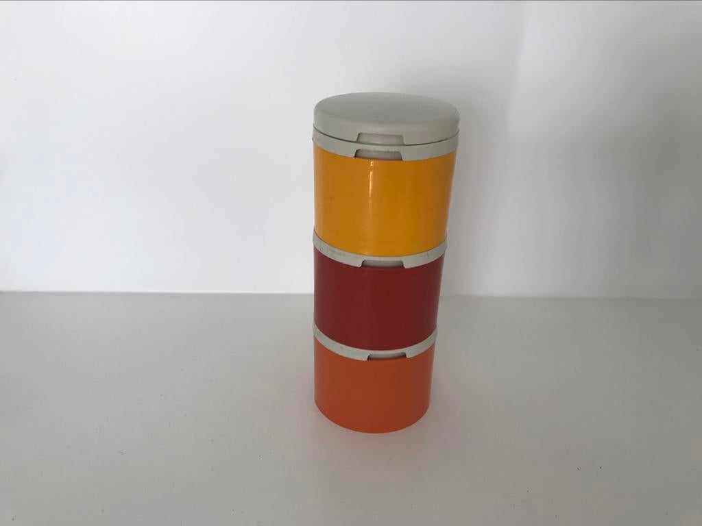 Tupperwate retro vintage strooier kruiden toren potjes, Enlèvement ou Envoi, Utilisé