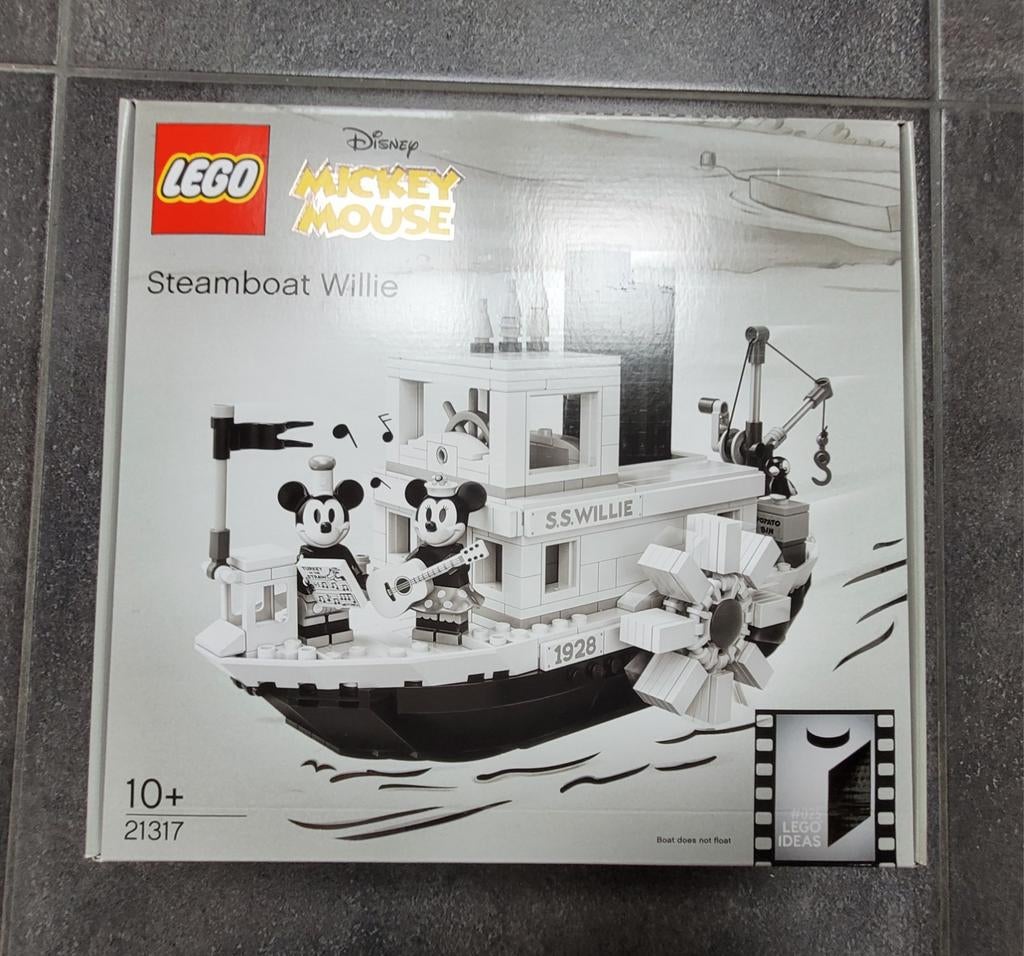lego Disney 21317 steamboat Willie, Ophalen of Verzenden, Nieuw, Lego