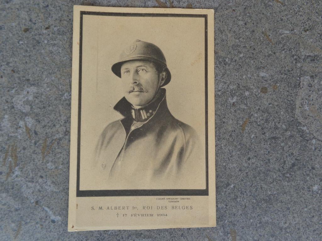 Royalty: 1 oude foto van koning Albert I, Ophalen