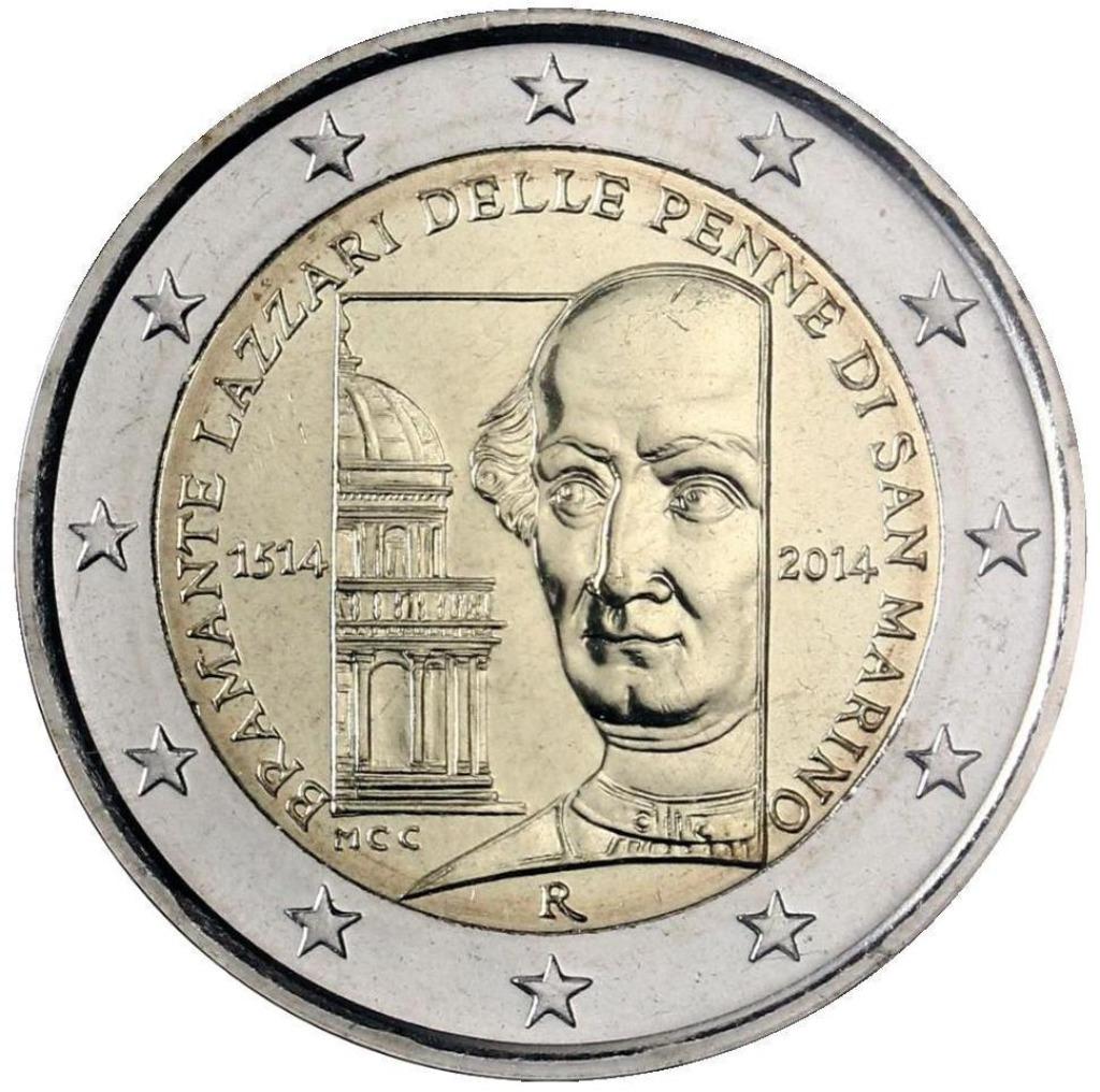 2 EUROS SAINT MARIN 2014, Timbres & Monnaies, Monnaies | Europe | Monnaies euro, Enlèvement, Italie, 2 euros, Monnaie en vrac