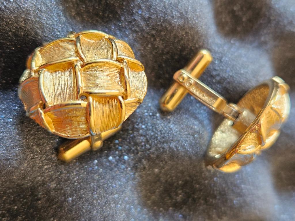 MARCEL BOUCHER - Art Deco Style Gold Tone cufflinks, Enlèvement ou Envoi, Neuf