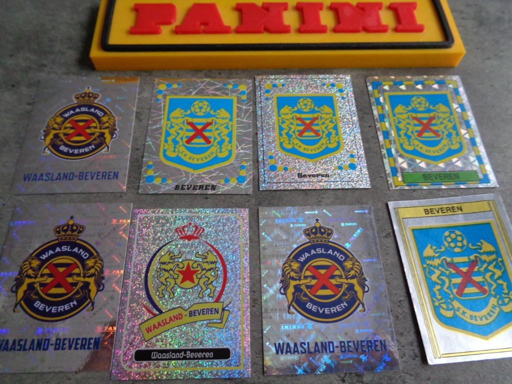 PANINI FOOTBALL BEVEREN STICKERS 8X BADGES VOETBAL, Verzenden, Zo goed als nieuw